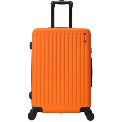 TROLLEY ADC Valise Moyenne Soute 65x41x26 cm Rigide, Légère 3 Kg 65 Litres 4 Doubles Roues Silencieuses Maniable, Pratique et Étanche Collection Tropic Orange TROLLEY ADC Valise Moyenne Soute 65x41x26 cm Rigide, Légère 3 Kg 65 Litres 4 Doubles Roues Silencieuses Maniable, Pratique et Étanche Collection Tropic Orange
