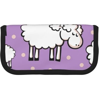 YUNWEIKEJI Trousse à crayons en toile avec motif de mouton de dessin animé Grande capacité, comme sur l'image, One Size, Organiseur de sac YUNWEIKEJI Trousse à crayons en toile avec motif de mouton de dessin animé Grande capacité, comme sur l'image, One Size, Organiseur de sac