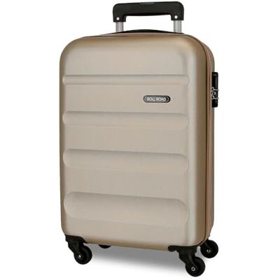 ROLL ROAD Flex Valise rigide fabriquée en ABS, un matériau, fermeture à combinaison latérale, 4 roues doubles, bagage main, intérieur pratique avec un compartiment, Champagne, Talla única, Valise Air ROLL ROAD Flex Valise rigide fabriquée en ABS, un matériau, fermeture à combinaison latérale, 4 roues doubles, bagage main, intérieur pratique avec un compartiment, Champagne, Talla única, Valise Air