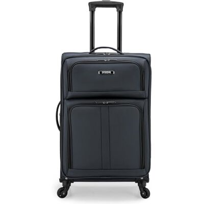U.S. Traveler Anzio Softside Valise extensible à roulettes pivotantes, gris foncé, Checked-Medium 26-Inch, Anzio Softside Valise extensible à roulettes pivotantes U.S. Traveler Anzio Softside Valise extensible à roulettes pivotantes, gris foncé, Checked-Medium 26-Inch, Anzio Softside Valise extensible à roulettes pivotantes