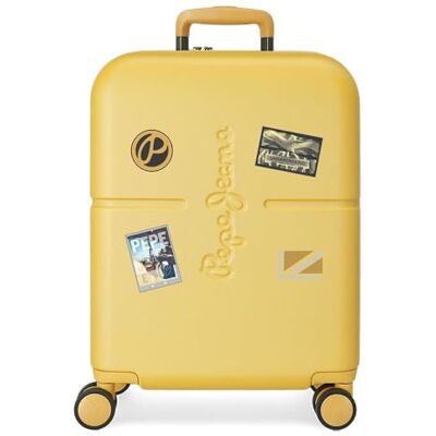 Pepe Jeans Chest Valise de Cabine Ocre 40 x 55 x 20 cm Rigide ABS Fermeture TSA Intégré 37 L 3,22 kg 4 Roues Doubles Bagage à Main Pepe Jeans Chest Valise de Cabine Ocre 40 x 55 x 20 cm Rigide ABS Fermeture TSA Intégré 37 L 3,22 kg 4 Roues Doubles Bagage à Main