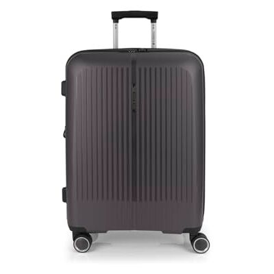 Gabol Valise moyenne extensible Brooklyn rigide avec capacité jusqu'à 70 L, Gris, 45x27x65 cm, Classique Gabol Valise moyenne extensible Brooklyn rigide avec capacité jusqu'à 70 L, Gris, 45x27x65 cm, Classique