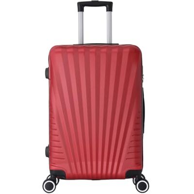 TROLLEY ADC Valise Moyenne Soute 65x41x26 cm Rigide, Légère 3 Kg 65 Litres 4 Doubles Roues Silencieuses Maniable, Pratique et Étanche Collection Elegance Bordeaux TROLLEY ADC Valise Moyenne Soute 65x41x26 cm Rigide, Légère 3 Kg 65 Litres 4 Doubles Roues Silencieuses Maniable, Pratique et Étanche Collection Elegance Bordeaux