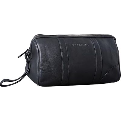 STILORD "Charles" Trousse de Toilette Cuir Grand Vintage Design pour Homme et Femme Nécessaire avec poignée Couleur:noir STILORD "Charles" Trousse de Toilette Cuir Grand Vintage Design pour Homme et Femme Nécessaire avec poignée Couleur:noir