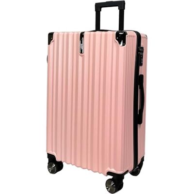 SiGN Valise de voyage à coque rigide en ABS Léger 4 roulettes doubles (bagage à main, moyen-grand) Serrure à numéro, rose bonbon, Handgepäck (55cm), Valise rigide avec double roulettes SiGN Valise de voyage à coque rigide en ABS Léger 4 roulettes doubles (bagage à main, moyen-grand) Serrure à numéro, rose bonbon, Handgepäck (55cm), Valise rigide avec double roulettes