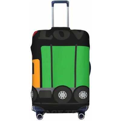 COMAAM Housse de protection élastique pour coffre à bagages de 45,7 à 81,3 cm, I Love Garbage Trucks, X-Large COMAAM Housse de protection élastique pour coffre à bagages de 45,7 à 81,3 cm, I Love Garbage Trucks, X-Large