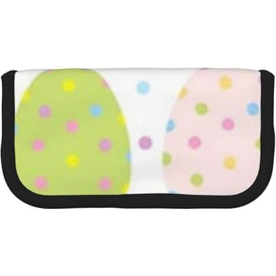 YUNWEIKEJI Trousse à crayons en toile de grande capacité Motif à pois Motif Pâques, comme sur l'image, One Size, Organiseur de sac YUNWEIKEJI Trousse à crayons en toile de grande capacité Motif à pois Motif Pâques, comme sur l'image, One Size, Organiseur de sac