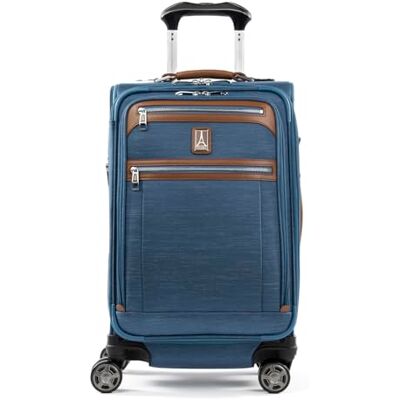 Travelpro Platinum Elite Softside Valise extensible à carreaux 8 roues pivotantes Grande valise TSA Lock pour homme et femme, Bleu côtier, Carry-On 21-Inch, Platinum Elite Valise extensible à Travelpro Platinum Elite Softside Valise extensible à carreaux 8 roues pivotantes Grande valise TSA Lock pour homme et femme, Bleu côtier, Carry-On 21-Inch, Platinum Elite Valise extensible à