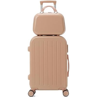 GAROEN Ensemble de valises de voyage Valise à bagages à main Bagages à main Bagages rigides Bagage à roulettes, E, 22inch GAROEN Ensemble de valises de voyage Valise à bagages à main Bagages à main Bagages rigides Bagage à roulettes, E, 22inch