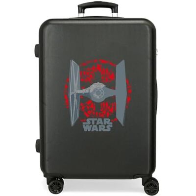 Star Wars Tie Fighter Valise Moyenne Noir 48 x 70 x 26 cm Rigide ABS Fermeture TSA Intégré 81L 3,98 kgs 4 roues doubles, Noir, Talla única, Valise moyenne Star Wars Tie Fighter Valise Moyenne Noir 48 x 70 x 26 cm Rigide ABS Fermeture TSA Intégré 81L 3,98 kgs 4 roues doubles, Noir, Talla única, Valise moyenne