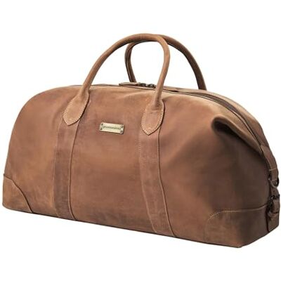 DRAKENSBERG Duffel Weekender DR00306 Grand sac de voyage extensible pour homme et femme en cuir de qualité supérieure 60 l Marron Havana, Havana marron, Sac de voyage DRAKENSBERG Duffel Weekender DR00306 Grand sac de voyage extensible pour homme et femme en cuir de qualité supérieure 60 l Marron Havana, Havana marron, Sac de voyage