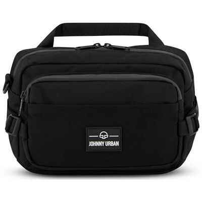 Johnny Urban Sac banane pour homme et femme Travis Grand sac banane spacieux pour la randonnée, les voyages, l'extérieur Sangle réglable et imperméable, Noir , Einheitsgröße Johnny Urban Sac banane pour homme et femme Travis Grand sac banane spacieux pour la randonnée, les voyages, l'extérieur Sangle réglable et imperméable, Noir , Einheitsgröße