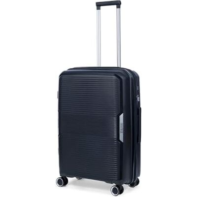 TravelZ Swinger Valise Rigide Moyenne Extensible 67cm Valise Taille M expandeur 75 Litre avec et Serrure TSA Noir TravelZ Swinger Valise Rigide Moyenne Extensible 67cm Valise Taille M expandeur 75 Litre avec et Serrure TSA Noir