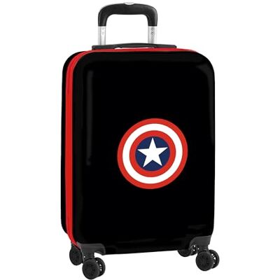 safta CAPITAN AMERICA Chariot de cabine 20", Valise à roulettes, Cadenas de sécurité, Valise légère, 34,5 x 20 x 55 cm, Noir, Noir, Estándar, décontracté safta CAPITAN AMERICA Chariot de cabine 20", Valise à roulettes, Cadenas de sécurité, Valise légère, 34,5 x 20 x 55 cm, Noir, Noir, Estándar, décontracté