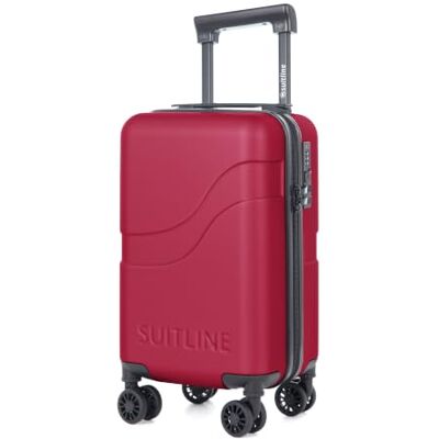 Suitline Clix-Lite Petite valise sous siège avec roulettes doubles amovibles 40 x 20 x 25 cm, mini valise rigide ABS, bagage de bord pour Ryanair, hauteur totale 47 cm, sac de cabine max 20 l Suitline Clix-Lite Petite valise sous siège avec roulettes doubles amovibles 40 x 20 x 25 cm, mini valise rigide ABS, bagage de bord pour Ryanair, hauteur totale 47 cm, sac de cabine max 20 l