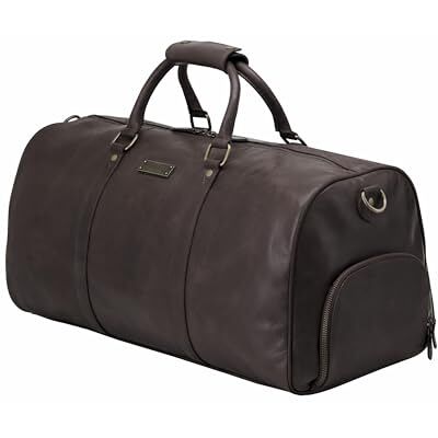 DRAKENSBERG Weekender Finn Sac de voyage en cuir avec compartiment à chaussures, pour homme et femme, adapté aux bagages à main, 40 l DRAKENSBERG Weekender Finn Sac de voyage en cuir avec compartiment à chaussures, pour homme et femme, adapté aux bagages à main, 40 l