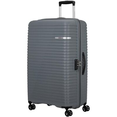 American Tourister Chariot Liftoff, gris charbon, L, Valise rigide à roulettes doubles à 360° American Tourister Chariot Liftoff, gris charbon, L, Valise rigide à roulettes doubles à 360°