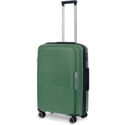 TravelZ Swinger Valise Rigide Moyenne Extensible 67cm Valise Taille M expandeur 75 Litre avec et Serrure TSA Vert TravelZ Swinger Valise Rigide Moyenne Extensible 67cm Valise Taille M expandeur 75 Litre avec et Serrure TSA Vert