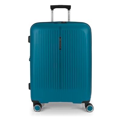 Gabol Valise moyenne extensible Brooklyn 45 x 65 x 27/30 cm Bagage léger 3,4 kg avec capacité 70/77,8 l 4 roues doubles 360° et serrure TSA Design espagnol en polypropylène Turquoise Gabol Valise moyenne extensible Brooklyn 45 x 65 x 27/30 cm Bagage léger 3,4 kg avec capacité 70/77,8 l 4 roues doubles 360° et serrure TSA Design espagnol en polypropylène Turquoise