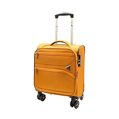 A1 FASHION GOODS Budget Airline Valise légère extensible à 4 roues pour cabine sous le siège, jaune, Cabin, Valise A1 FASHION GOODS Budget Airline Valise légère extensible à 4 roues pour cabine sous le siège, jaune, Cabin, Valise