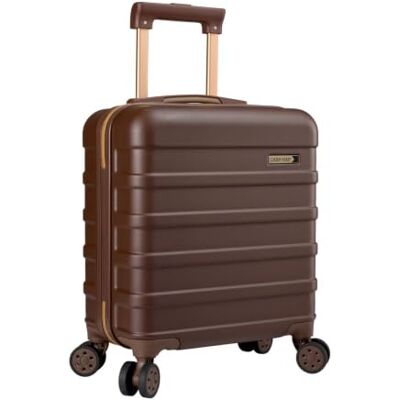 Cabin Max Anode Valise à main légère avec coque rigide, 4 roues, serrure à combinaison, marron, 45 x 36 x 20cm Cabin Max Anode Valise à main légère avec coque rigide, 4 roues, serrure à combinaison, marron, 45 x 36 x 20cm
