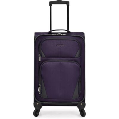 U.S. Traveler Aviron Bay Valise extensible souple avec roulettes pivotantes, violet, Carry-on 22-Inch, Aviron Bay Valise extensible souple avec roulettes pivotantes U.S. Traveler Aviron Bay Valise extensible souple avec roulettes pivotantes, violet, Carry-on 22-Inch, Aviron Bay Valise extensible souple avec roulettes pivotantes