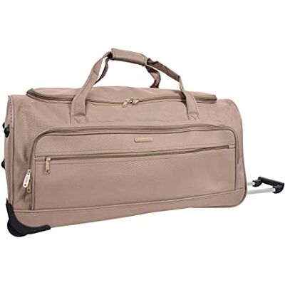 A1 FASHION GOODS Grand sac de voyage à roulettes 71,1 cm – Marco, beige, L, Sac de voyage A1 FASHION GOODS Grand sac de voyage à roulettes 71,1 cm – Marco, beige, L, Sac de voyage