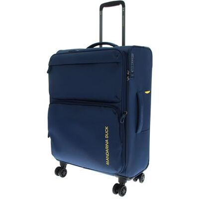 Mandarina Duck Zephyr Medium Exp Valise à roulettes, bleu dress, 43 cm x 25 cm x 67 cm, Valise à roulettes Medio extensible in tessuto morbido Mandarina Duck Zephyr Medium Exp Valise à roulettes, bleu dress, 43 cm x 25 cm x 67 cm, Valise à roulettes Medio extensible in tessuto morbido