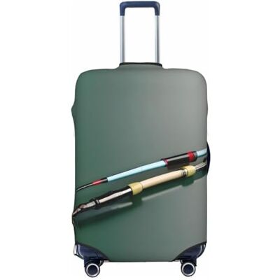 RoMuka Housse de protection élastique pour coffre à bagages pour canne à pêche, convient pour les bagages de 45,7 à 81,3 cm, cannes à pêche, S RoMuka Housse de protection élastique pour coffre à bagages pour canne à pêche, convient pour les bagages de 45,7 à 81,3 cm, cannes à pêche, S