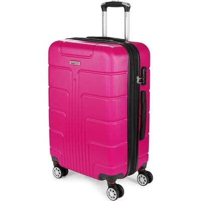 BRUBAKER Valise de Voyage Miami Valise à Roulettes Extensible Dure avec Serrure à Numéro, 4 Roulettes et Poignées Confortables Valise ABS 43 x 66,5 x 28,5 cm Valise Dure (L Rose) BRUBAKER Valise de Voyage Miami Valise à Roulettes Extensible Dure avec Serrure à Numéro, 4 Roulettes et Poignées Confortables Valise ABS 43 x 66,5 x 28,5 cm Valise Dure (L Rose)