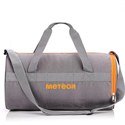 meteor Sac de Sport 25L Femme Homme Enfant Fille Bag Sac Voyage Bagage Duffel Fitness Gym Vacances bandoulière Fitness Travail avec Compartiment à Chaussures Séparé (25 L, Orange/Gris), Orange/Gris, 25 L, meteor Sac de Sport 25L Femme Homme Enfant Fille Bag Sac Voyage Bagage Duffel Fitness Gym Vacances bandoulière Fitness Travail avec Compartiment à Chaussures Séparé (25 L, Orange/Gris), Orange/Gris, 25 L,