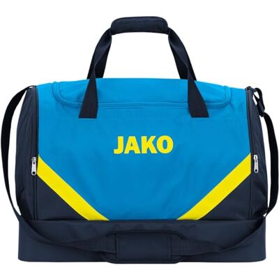 JAKO Sac de sport unisexe Iconic, bleu/marine/jaune fluo, taille M JAKO Sac de sport unisexe Iconic, bleu/marine/jaune fluo, taille M