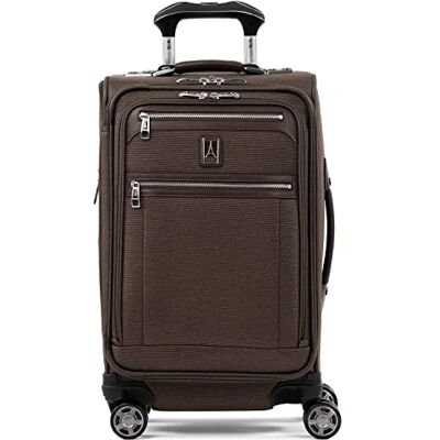 Travelpro Platinum Elite Valise extensible Softside, 8 roues, port USB, convient pour ordinateur portable jusqu'à 15", homme et femme, Business Plus, Marron expresso riche, Carry-On 21-Inch, Platinum Travelpro Platinum Elite Valise extensible Softside, 8 roues, port USB, convient pour ordinateur portable jusqu'à 15", homme et femme, Business Plus, Marron expresso riche, Carry-On 21-Inch, Platinum