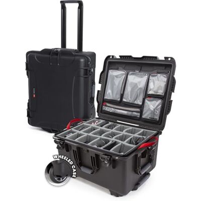 NANUK 960 Pro Photo Kit Valise rigide étanche pour appareil photo, avec séparateurs rembourrés et roulettes (64.5 × 50.8 × 36.8 cm) Antipoussière et résistante aux chocs (Noir) NANUK 960 Pro Photo Kit Valise rigide étanche pour appareil photo, avec séparateurs rembourrés et roulettes (64.5 × 50.8 × 36.8 cm) Antipoussière et résistante aux chocs (Noir)