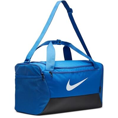 NIKE Unisex Duffel Grip Drum Nk Brsla S Duff 9.5 (41L), Game Royal/Black/White, DM3976-480, MISC NIKE Unisex Duffel Grip Drum Nk Brsla S Duff 9.5 (41L), Game Royal/Black/White, DM3976-480, MISC
