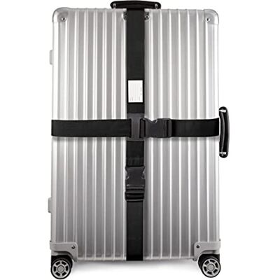OW-Travel Sangle Valise Voyage Avion Croisée, Ceinture Valise, Noire 1 Pc Sangle pour valise avion croisée facile à repérer, sangle bagage valise voyage sécurité pour valises et accessoires avion OW-Travel Sangle Valise Voyage Avion Croisée, Ceinture Valise, Noire 1 Pc Sangle pour valise avion croisée facile à repérer, sangle bagage valise voyage sécurité pour valises et accessoires avion