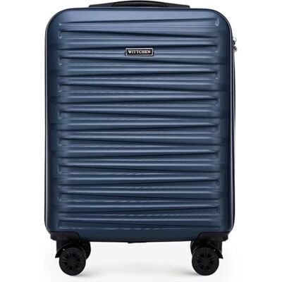 WITTCHEN Skyspeed Line Valise Cabine ABS Coque Rigide de Voyage à roulettes Petite Trolley Serrure à Combinaison Poignée télescopique 4 roulettes Bleu Marine Brussels Airlines/Ryanair/TUI fly Belgium WITTCHEN Skyspeed Line Valise Cabine ABS Coque Rigide de Voyage à roulettes Petite Trolley Serrure à Combinaison Poignée télescopique 4 roulettes Bleu Marine Brussels Airlines/Ryanair/TUI fly Belgium