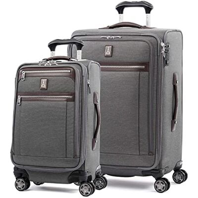 Travelpro Platinum Elite Valise extensible à roulettes pivotantes, Vintage Gris, 2-Piece Set (21/25), Platinum Elite Valise extensible à roulettes pivotantes Travelpro Platinum Elite Valise extensible à roulettes pivotantes, Vintage Gris, 2-Piece Set (21/25), Platinum Elite Valise extensible à roulettes pivotantes