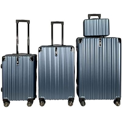 SiGN Valise de voyage à coque rigide en ABS Léger 4 roulettes doubles (bagage à main, moyen-grand) Serrure à numéro, bleu, 3er Set, Valise rigide avec double roulettes SiGN Valise de voyage à coque rigide en ABS Léger 4 roulettes doubles (bagage à main, moyen-grand) Serrure à numéro, bleu, 3er Set, Valise rigide avec double roulettes