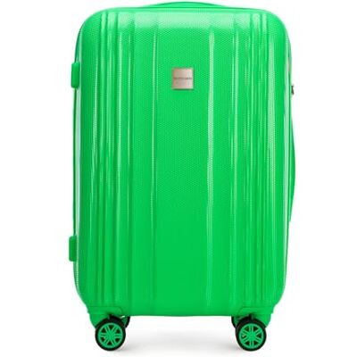 WITTCHEN ULTIMO Line 67x44x26 cm Valise taille moyenne, Sac de voyage Bagage léger Polycarbonate Serrure TSA Poignée télescopique 4 roulettes pivotantes Poignée de transport Vert WITTCHEN ULTIMO Line 67x44x26 cm Valise taille moyenne, Sac de voyage Bagage léger Polycarbonate Serrure TSA Poignée télescopique 4 roulettes pivotantes Poignée de transport Vert