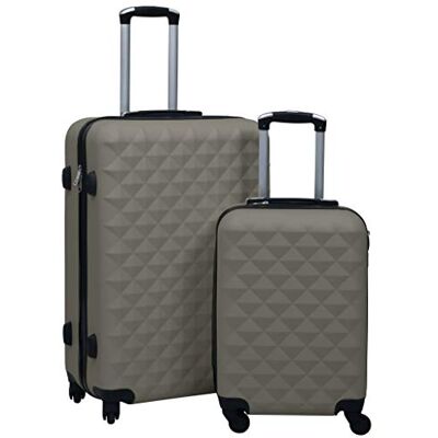 vidaXL Ensemble de Valises Rigides 2 pcs Bagages à Roulettes de Voyage Sac de Valise Trolley de Voyage Chariot de Bagages Anthracite ABS vidaXL Ensemble de Valises Rigides 2 pcs Bagages à Roulettes de Voyage Sac de Valise Trolley de Voyage Chariot de Bagages Anthracite ABS