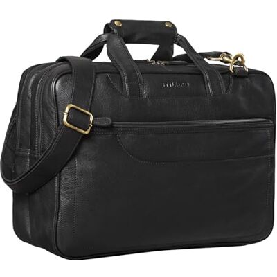STILORD "Astor" Sac de professeur Cuir Serviette Homme Femme Mallette Porte-Documents Grand Sac à Bandoulière Cuir Véritable Couleur:noir STILORD "Astor" Sac de professeur Cuir Serviette Homme Femme Mallette Porte-Documents Grand Sac à Bandoulière Cuir Véritable Couleur:noir