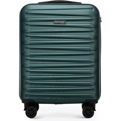 WITTCHEN Skyspeed Line Valise Cabine ABS Coque Rigide de Voyage à roulettes Petite Trolley Serrure à Combinaison Poignée télescopique 4 roulettes Vert Brussels Airlines/Ryanair/TUI fly Belgium WITTCHEN Skyspeed Line Valise Cabine ABS Coque Rigide de Voyage à roulettes Petite Trolley Serrure à Combinaison Poignée télescopique 4 roulettes Vert Brussels Airlines/Ryanair/TUI fly Belgium