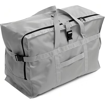 Arxus Grand Sac de Voyage 120 L Sac de Bagages Pliable pour Femme et Homme, Bagage à Main Weekender pour Voyage Avion Camping et Rangement, Gris Arxus Grand Sac de Voyage 120 L Sac de Bagages Pliable pour Femme et Homme, Bagage à Main Weekender pour Voyage Avion Camping et Rangement, Gris