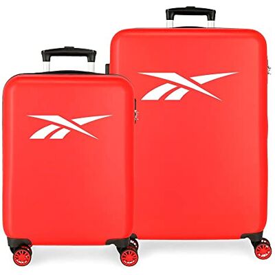 Reebok Portland Bagages ABS, fermeture TSA, roues doubles, tailles, rouge, Talla única, Set valises Reebok Portland Bagages ABS, fermeture TSA, roues doubles, tailles, rouge, Talla única, Set valises