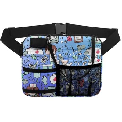 SHBHWS Pochette de rangement pour infirmière, sac banane pour infirmière, sac banane pour stéthoscopes, trousse de soins infirmiers, outil d'étudiant, Htgd1804bz41, One Size SHBHWS Pochette de rangement pour infirmière, sac banane pour infirmière, sac banane pour stéthoscopes, trousse de soins infirmiers, outil d'étudiant, Htgd1804bz41, One Size