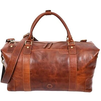 A1 FASHION GOODS Sac fourre-tout de voyage en cuir véritable A500 Cognac, cognac, L, Fourre-tout A1 FASHION GOODS Sac fourre-tout de voyage en cuir véritable A500 Cognac, cognac, L, Fourre-tout