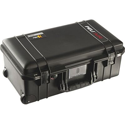 PELI 1535 Air Valise de protection allégée pour Équipement photographique, résistante eau et poussière, capacité de 27L, fabriquée aux US, avec insert en mousse personnalisable, couleur: noire PELI 1535 Air Valise de protection allégée pour Équipement photographique, résistante eau et poussière, capacité de 27L, fabriquée aux US, avec insert en mousse personnalisable, couleur: noire