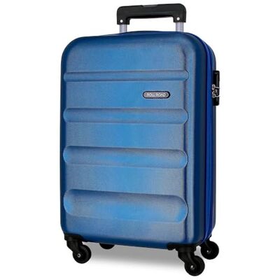 ROLL ROAD Flex Valise rigide fabriquée en ABS, un matériau, fermeture à combinaison latérale, 4 roues doubles, bagage main, intérieur pratique avec un compartiment, bleu, Talla única, Valise Air ROLL ROAD Flex Valise rigide fabriquée en ABS, un matériau, fermeture à combinaison latérale, 4 roues doubles, bagage main, intérieur pratique avec un compartiment, bleu, Talla única, Valise Air