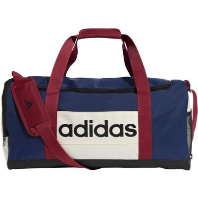 adidas unisex vuxen LINEAR DUFFEL MEDIUM COLORBLOCK, dark blue/off white/active maroon, One size adidas unisex vuxen LINEAR DUFFEL MEDIUM COLORBLOCK, dark blue/off white/active maroon, One size